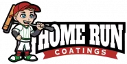 Home Run Coatings logo with bold white stroke